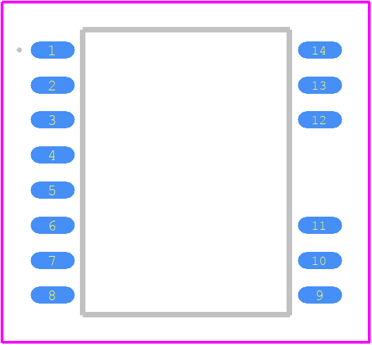 SI823H4BD-IS3 - Skyworks PCB footprint - Other - Other - SOIC (WB SOIC-14)