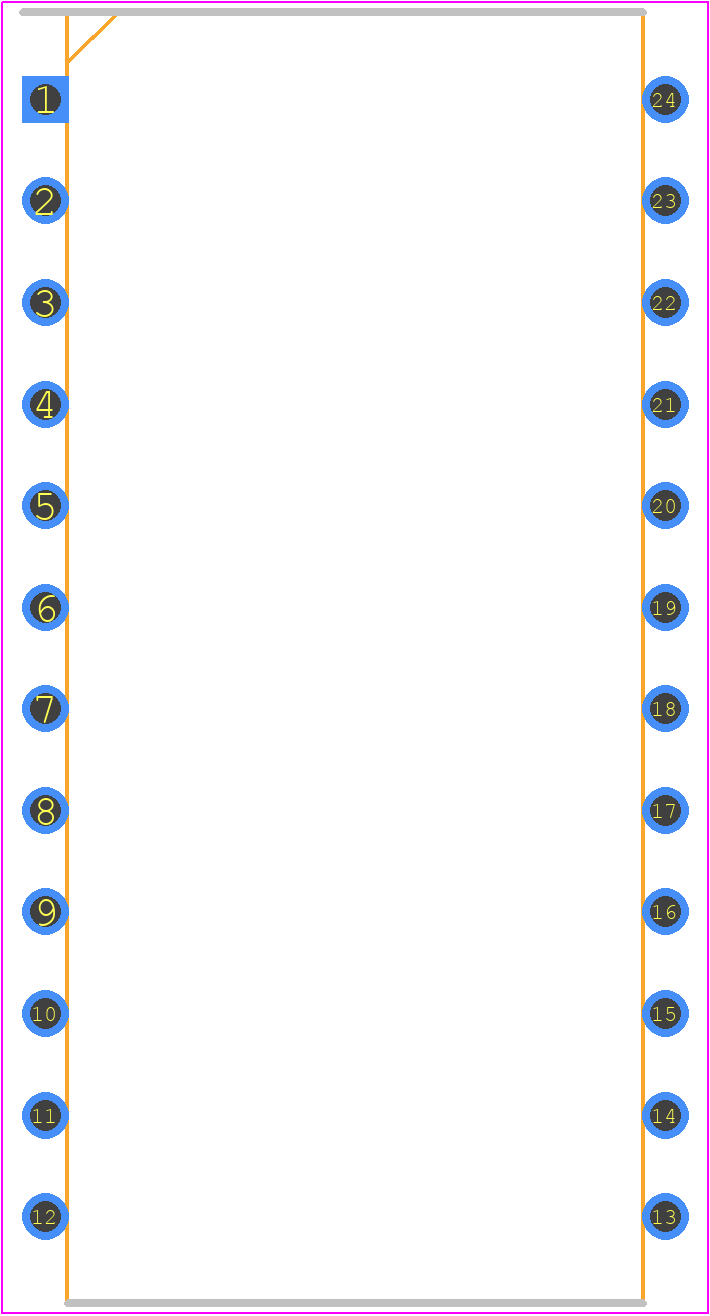 AT28C16E-15PC - Microchip PCB footprint - Dual-In-Line Packages - Dual-In-Line Packages - AT28C16-15PI