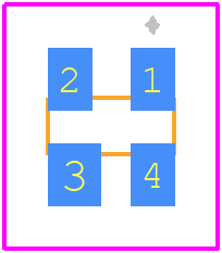 MIC4043BM4 - Microchip PCB footprint - Other - Other - 4-Pin SOT-143 (M4)