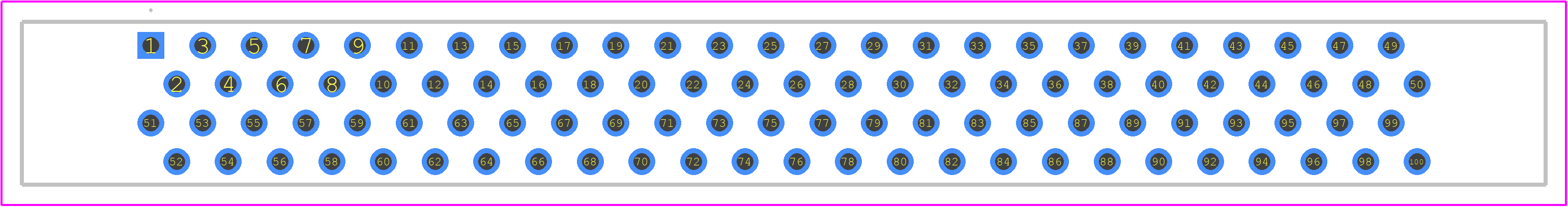 5917631-4 - TE Connectivity PCB footprint - Other - Other - 5917631-4-1
