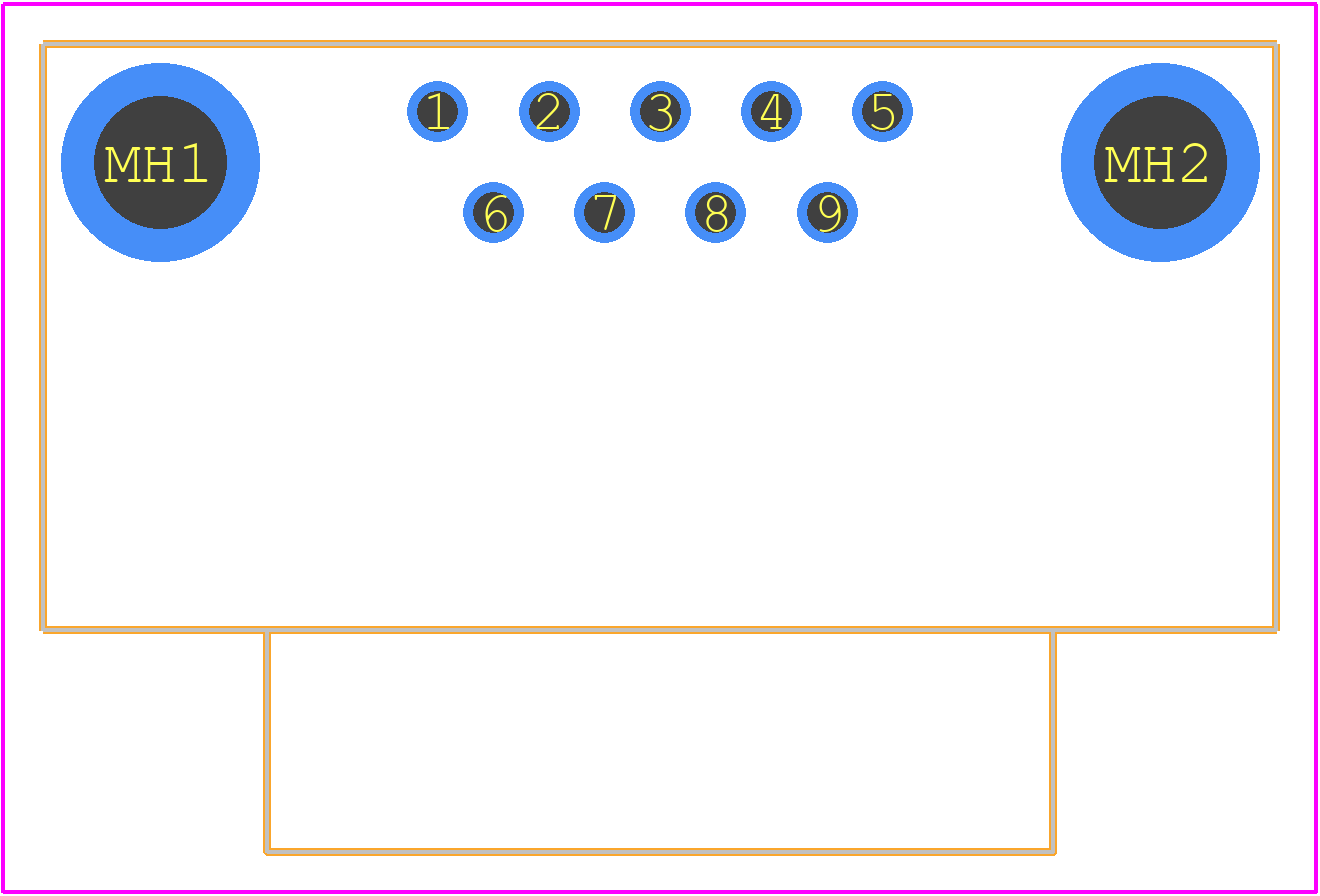 2301844-1 - TE Connectivity PCB footprint - Other - Other - 2301844-1-2