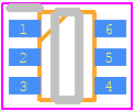 DB6J316K0R - Panasonic PCB footprint - SO Transistor Flat Lead - SO Transistor Flat Lead - DB6J316K0R