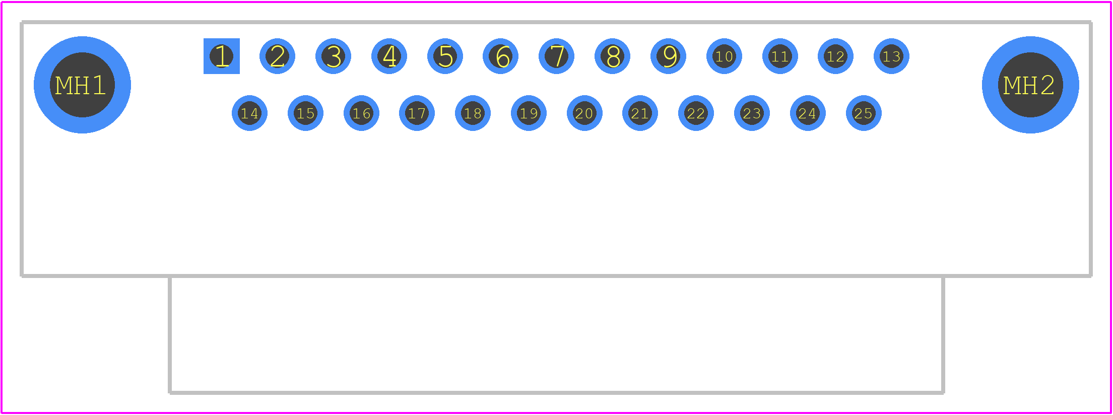 DBL25SBTK2NSE-R - GTK PCB footprint - Other - Other - DBL25SBTK2NSE-R-2