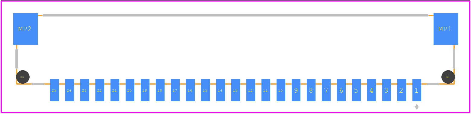 DF14-25P-1.25H(35) - Hirose PCB footprint - Other - Other - DF14-25P-1.25H(35)-1