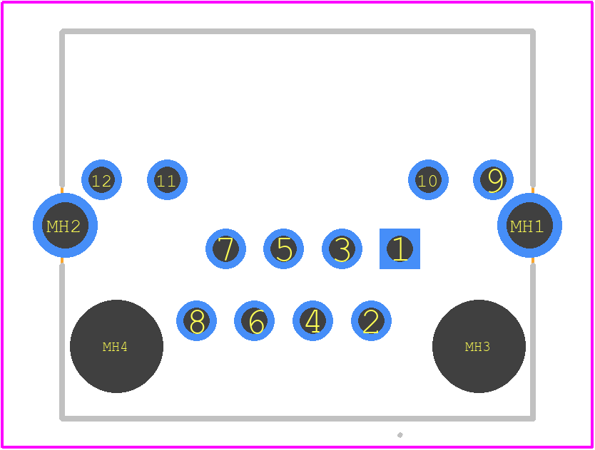 CRJ059-L1-TH - Same Sky PCB footprint - Other - Other - CRJ059-L1-TH-4