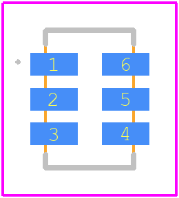 545EAA100M000BBGR - Skyworks PCB footprint - Other - Other - 3.2mm × 5mm