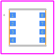 CH201 - TDK PCB footprint - Other - Other - 8-PIN LGA
