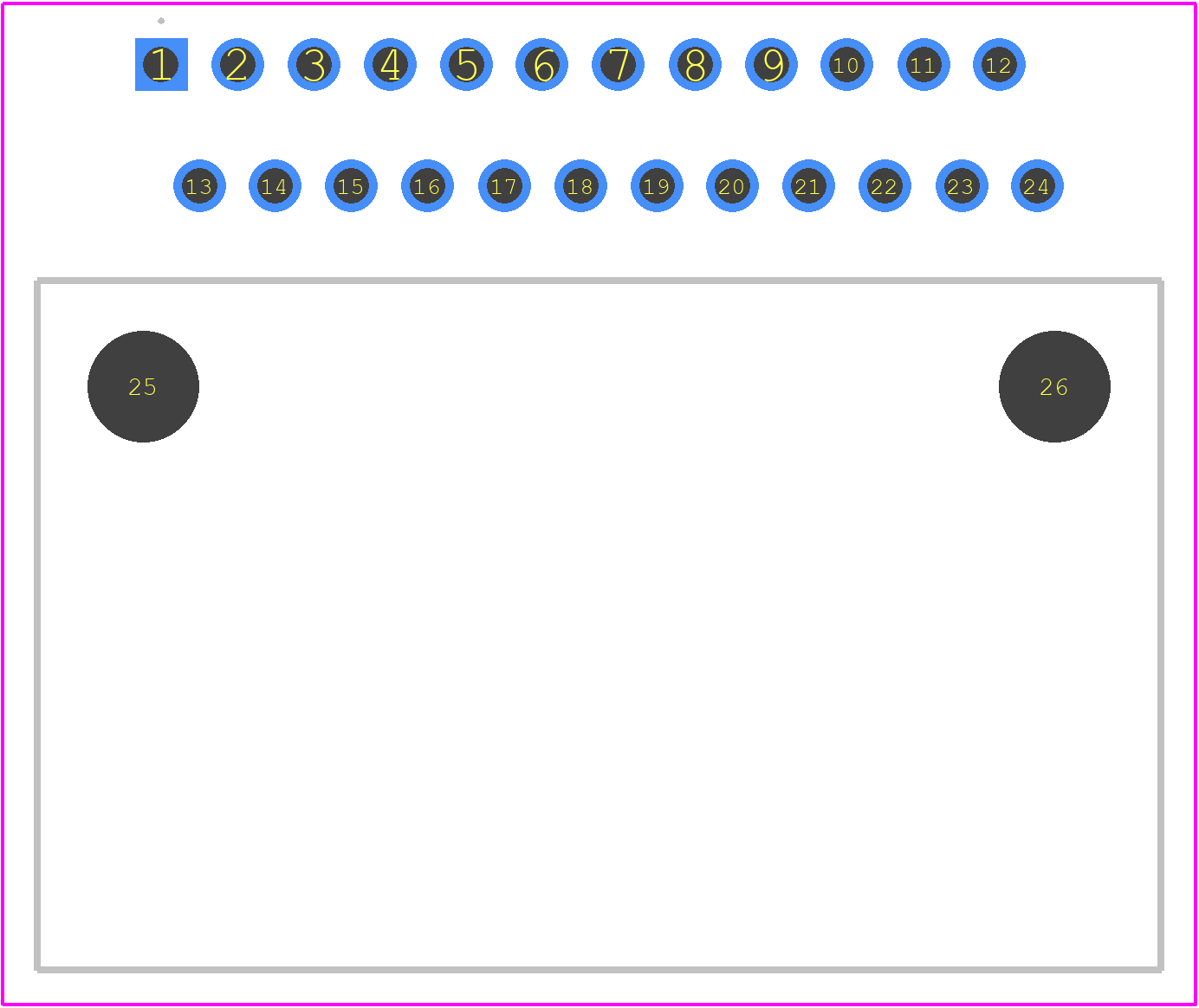 S24B-BMSCK-2A1 footprint, schematic symbol and 3D model by JST (JAPAN ...