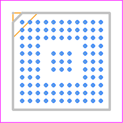 AD9923ABBCZ - Analog Devices PCB footprint - BGA - BGA - BC-105 (CSP-BGA)