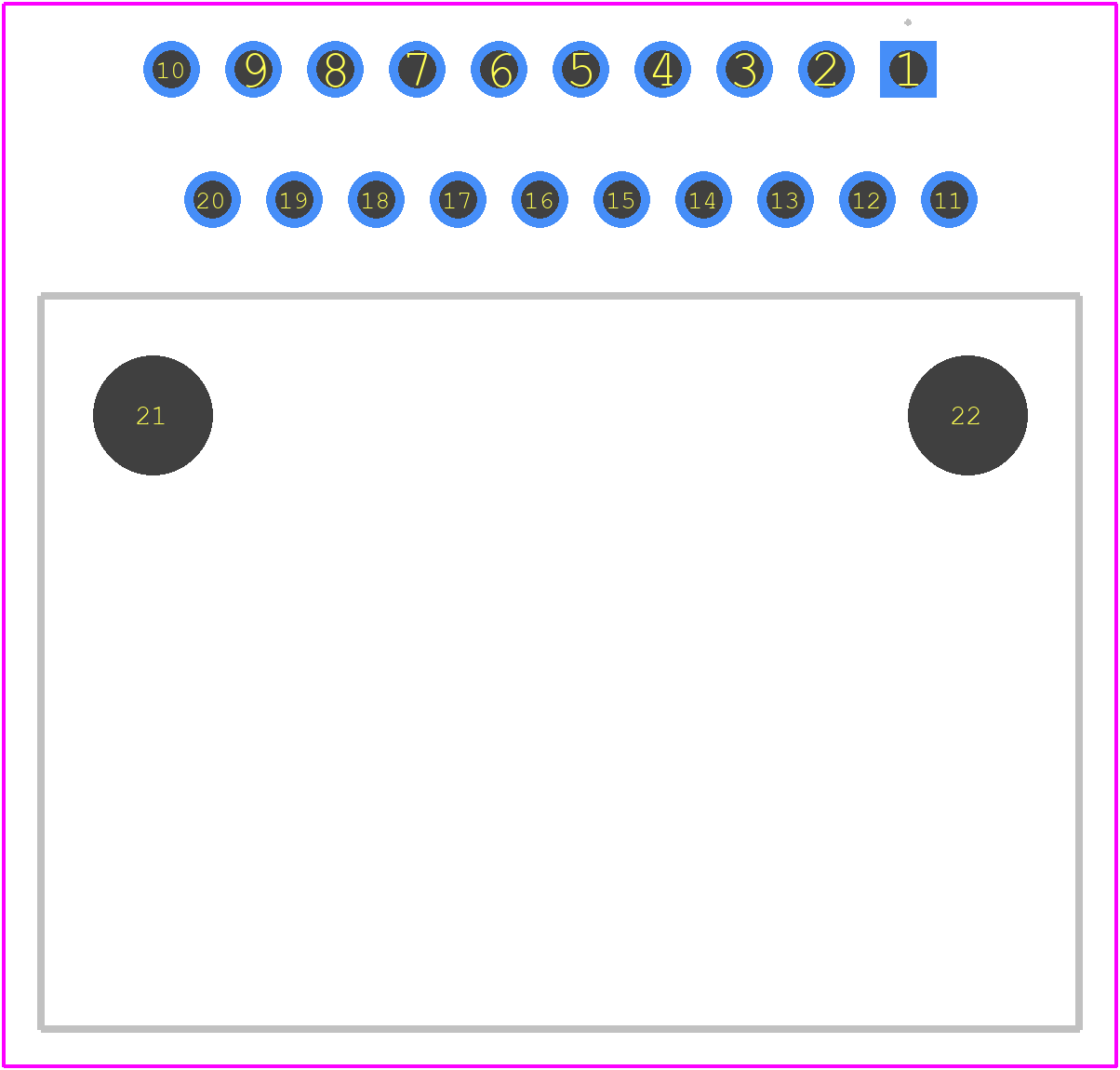 MX34020NF3 - JAE PCB footprint - Other - Other - MX34020NF3-2