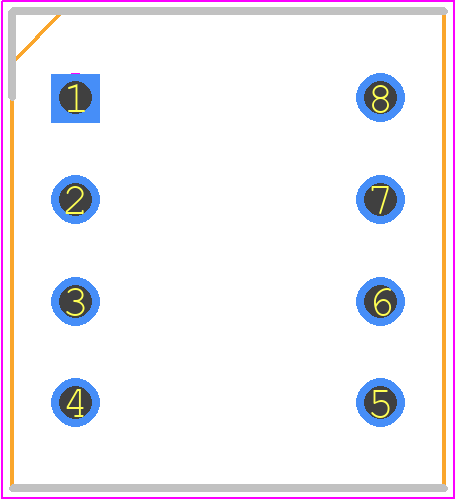 DPL04 - Apem PCB footprint - Dual-In-Line Sockets - Dual-In-Line Sockets - DPL04