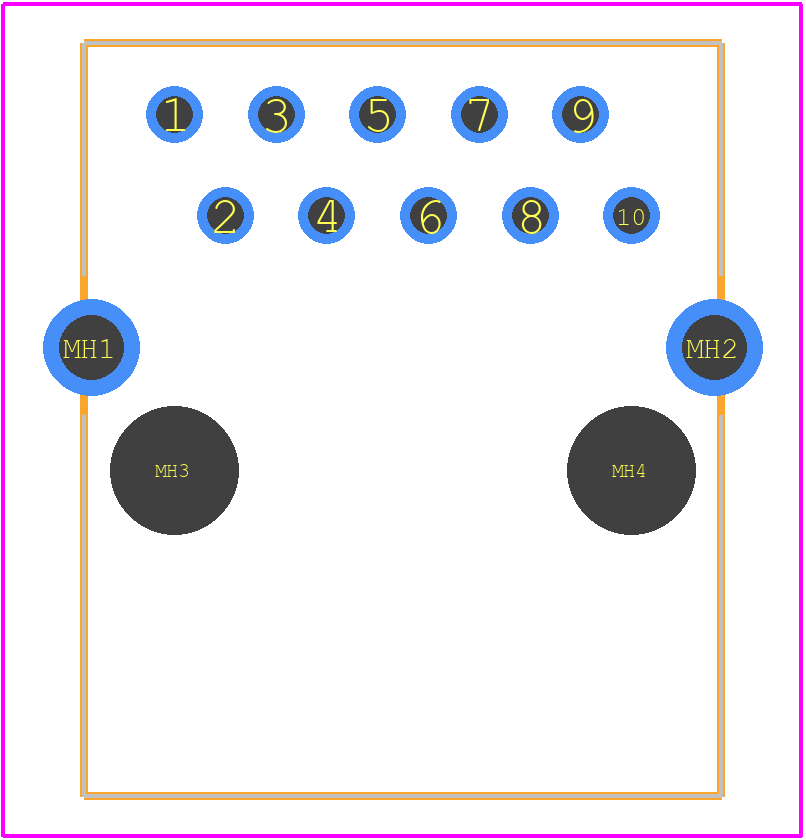 1-1734580-1 - TE Connectivity PCB footprint - Other - Other - 1-1734580-1-1
