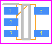 ME6217C33M5G - Microne PCB footprint - SOT23 (5-Pin) - SOT23 (5-Pin) - SOT-23-5