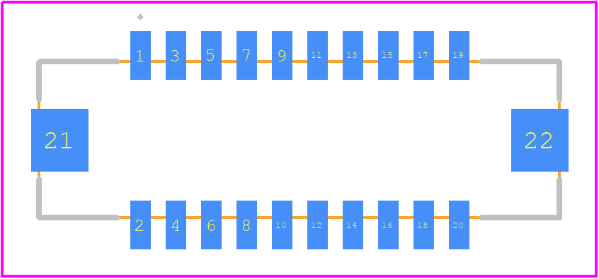 DF13EA-20DP-1.25V(52) - Hirose PCB footprint - Other - Other - DF13EA-20DP-1.25V(52)-1