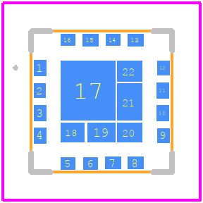 QPA9940TR13 - Qorvo PCB footprint - Other - Other - 16 Pad 5 x 5 mm Package