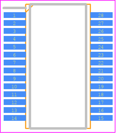 AD1854JRSZ - Analog Devices PCB footprint - Small Outline Packages - Small Outline Packages - RS-28 (SSOP)_2