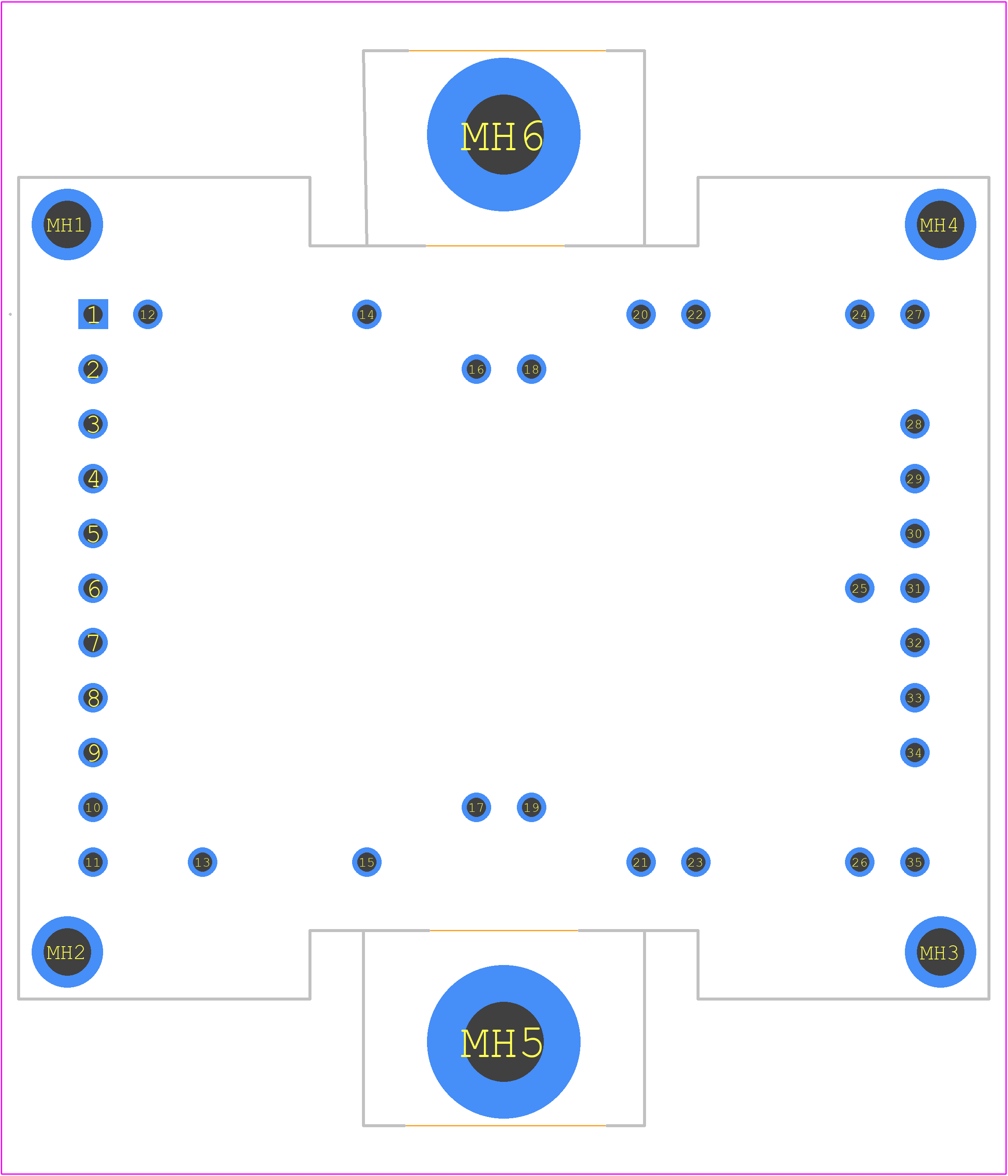 FF300R08W2P2B11ABOMA1 - Infineon PCB footprint - Other - Other - 56.7mm x 48mm x 12.35mm_2022