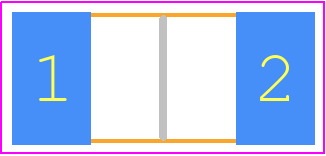 WSL25122L000FEB18 - Vishay PCB footprint - Resistor Chip - Resistor Chip - 2512