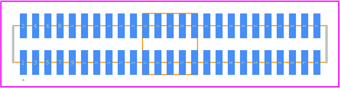 1MM-HU-D25-VS-00-F-TBP - TE Connectivity PCB footprint - Other - Other - 1MM-HU-D25-VS-00-F-TBP-6