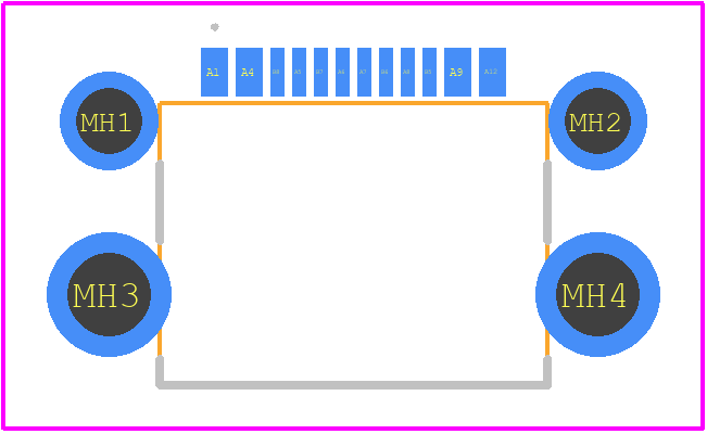 USB4500-03-0-A - GCT (GLOBAL CONNECTOR TECHNOLOGY) PCB footprint - Other - Other - USB4500-03-0-A-2