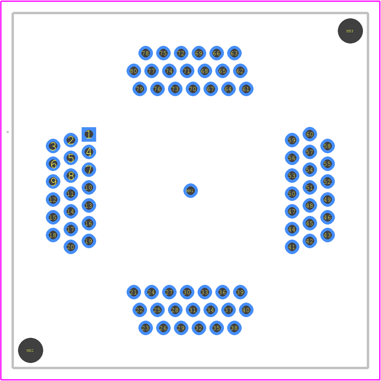 78-5100-2476-9 - 3M PCB footprint - Other - Other - 78-5100-2476-9-2