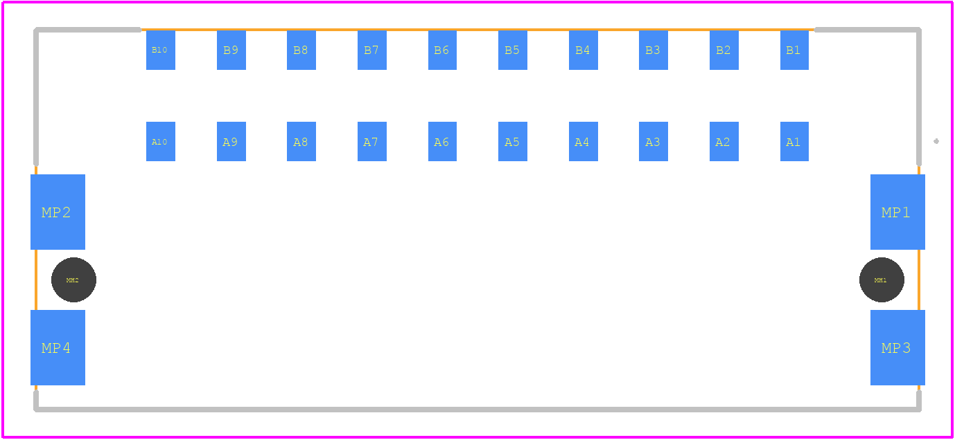 524617 - ERNI PCB footprint - Other - Other - 524617-2