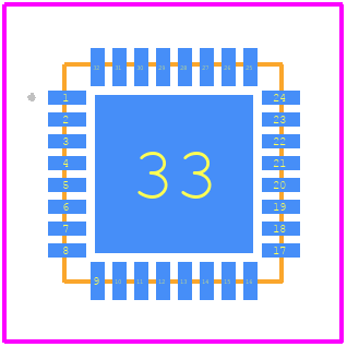SI5332A-D-AM1 - Skyworks PCB footprint - Other - Other - 32-Pin Quad Flat No-Lead (QFN)