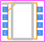 QH8KC6 - ROHM Semiconductor PCB footprint - SO Transistor Flat Lead - SO Transistor Flat Lead - TSMT8_4