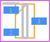 2SB1708 - ROHM Semiconductor PCB footprint - SOT23 (3-Pin) - SOT23 (3-Pin) - TSMT3