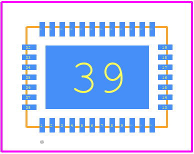 LTC3897EUHF#PBF - Analog Devices PCB footprint - Other - Other - UHF Package 38-Lead Plastic QFN (5mm × 7mm) (Reference LTC DWG # 05-08-1701 Rev C)