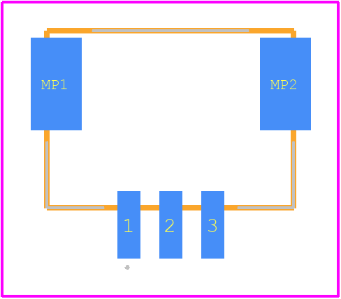 502584-0360 - Molex PCB footprint - Other - Other - 502584-0360-2