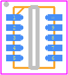 ADG7421FBCPZ-RL7 - Analog Devices PCB footprint - Small Outline No-lead - Small Outline No-lead - CP-10-16