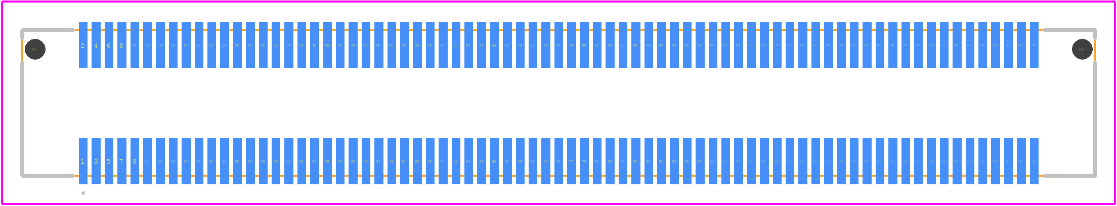 BSS-075-01-F-D-A - SAMTEC PCB footprint - Other - Other - BSS-075-01-F-D-A-1