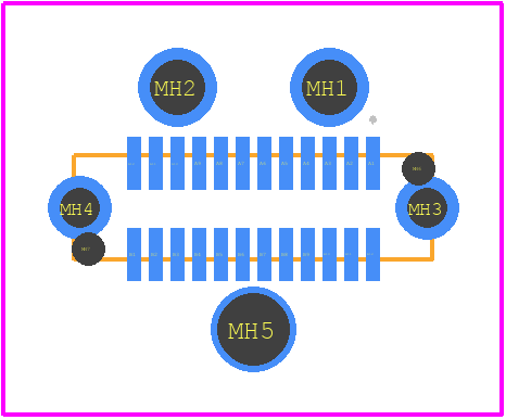 U263-241N-4BQC13 - XKB Connectivity PCB footprint - Other - Other - U263-241N-4BQC13-1
