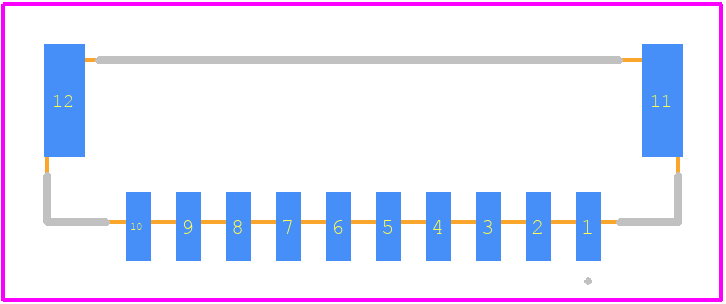 X1251WRS-10HF-LPSW - XKB Connectivity PCB footprint - Other - Other - X1251WRS-10HF-LPSW-4