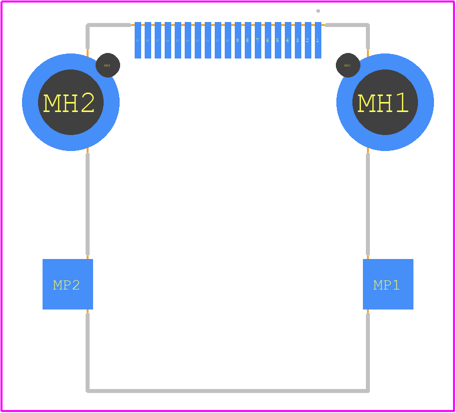 A71-05H7-161N1 - XKB Connectivity PCB footprint - Other - Other - A71-05H7-161N1-1