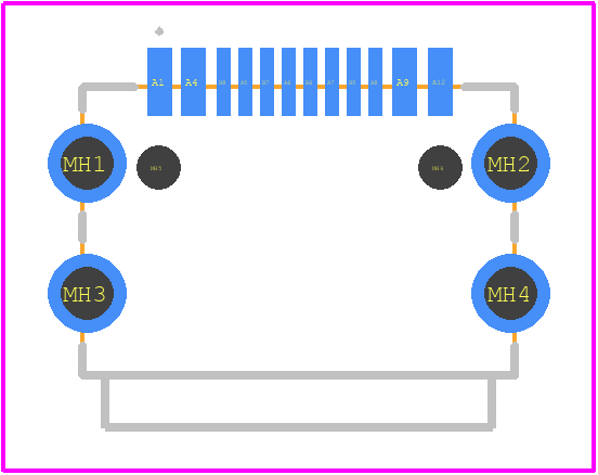 U262-161N-4BFC10 - XKB Connectivity PCB footprint - Other - Other - U262-161N-4BFC10-2