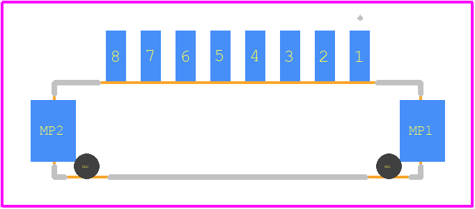 DF13-8P-1.25V(75) - Hirose PCB footprint - Other - Other - DF13-8P-1.25V(75)-4
