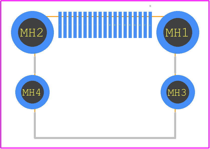 A71-05H5-111N1 - XKB Connectivity PCB footprint - Other - Other - A71-05H5-111N1
