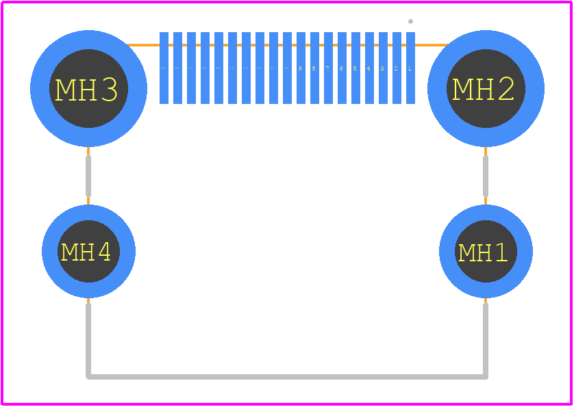 A71-05H3-111N1 - XKB Connectivity PCB footprint - Other - Other - A71-05H3-111N1