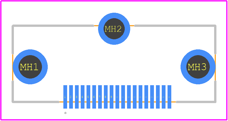 A71-05H6-111N1 - XKB Connectivity PCB footprint - Other - Other - A71-05H6-111N1-4