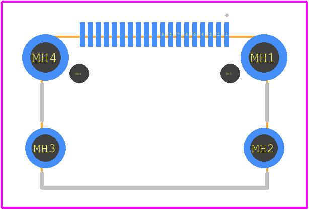 A71-05H4-111N1 - XKB Connectivity PCB footprint - Other - Other - A71-05H4-111N1