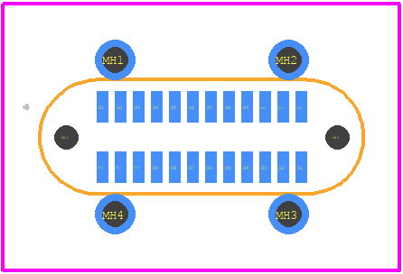 U263-241N-4BQC02 - XKB Connectivity PCB footprint - Other - Other - U263-241N-4BQC02-2