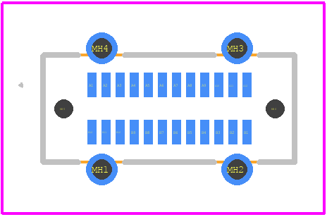 U263-241N-4BQC04 - XKB Connectivity PCB footprint - Other - Other - U263-241N-4BQC04-2