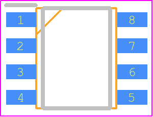 MOC207R2VM - onsemi PCB footprint - Small Outline Packages - Small Outline Packages - MOC207R2VM