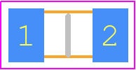 V14MLA1206 - LITTELFUSE PCB footprint - Varistors Chip - Varistors Chip - SIZE CODE 1206