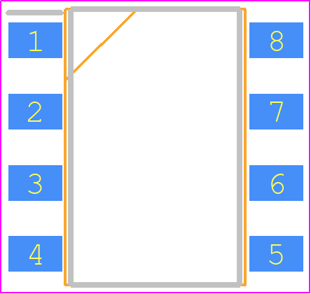 AQW210HLA - Panasonic PCB footprint - Small Outline Packages - Small Outline Packages - SOP-08-ren2