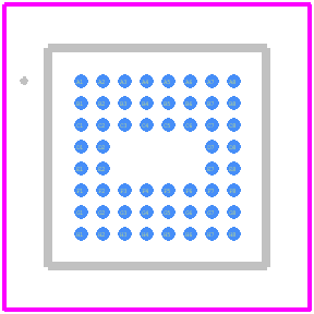 CY7C68053-56BAXI - Infineon PCB footprint - Other - Other - 56-ball VFBGA (5 × 5 × 1.0 mm) 0.50 Pitch, 0.30 Ball BZ56_2022