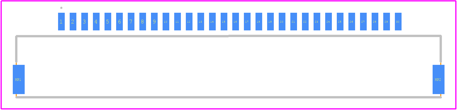 DF19L-30P-1H(52) - Hirose PCB footprint - Other - Other - DF19L-30P-1H(52)-2