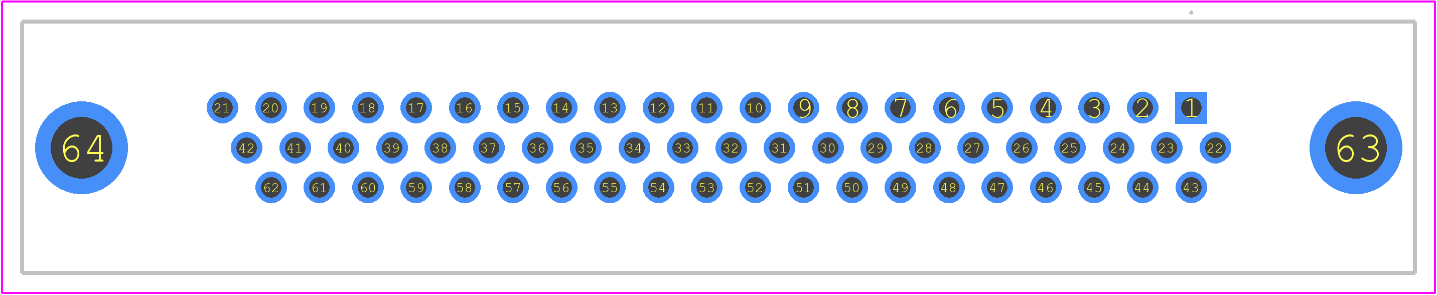 2057140-1 - TE Connectivity PCB footprint - Other - Other - 2057140-1-2